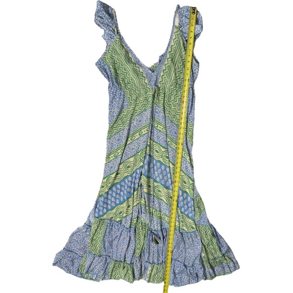 ANISA Women’s Open Back V- Neck Maxi Dress 100% silk - Picture 12 of 13